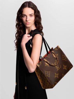 Auth $3400 Louis Vuitton OnTheGo LV Monogram Canvas Tote Shopping Bag MM